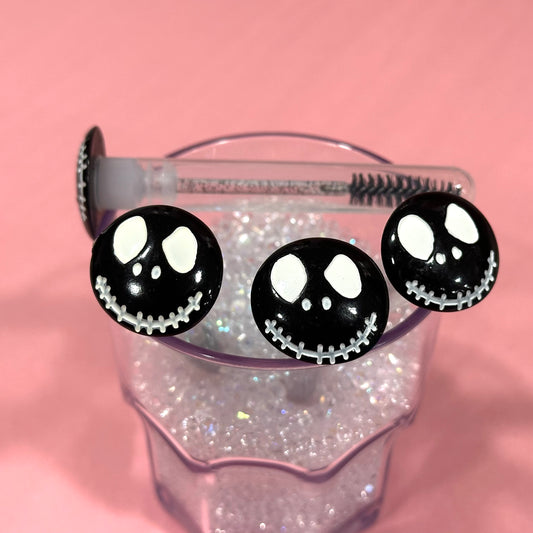 Halloween Lash Extension Spoolie Brush with Cover  - jack skellington