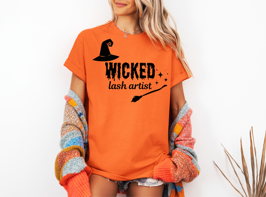 halloween t-shirt - wicked lash artist