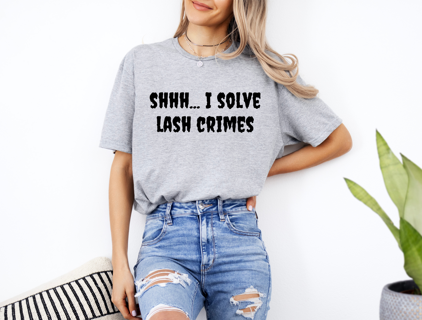 sweatshirt or t-shirt - shhh... I solve lash crimes