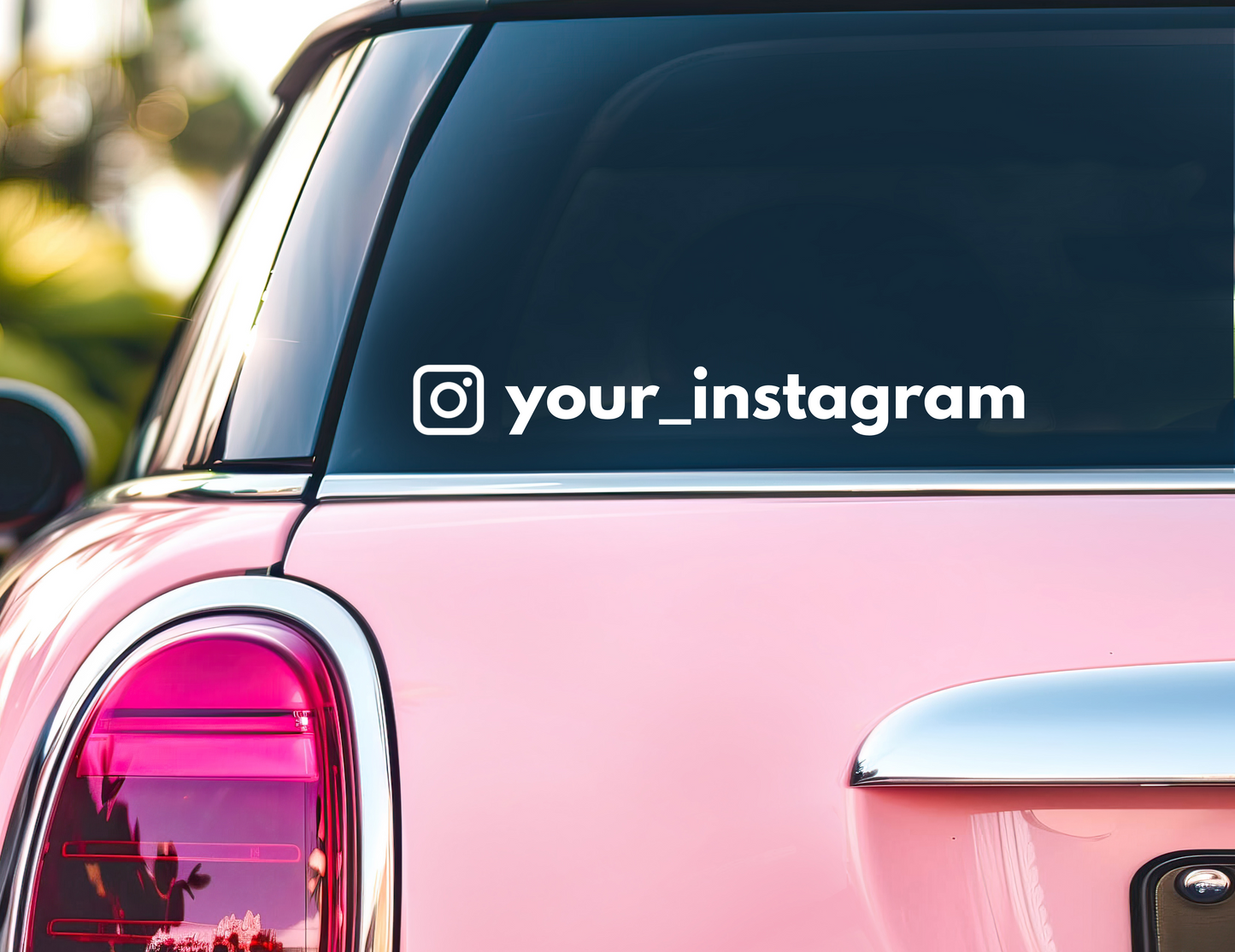 Vinyl decal  - your instagram name