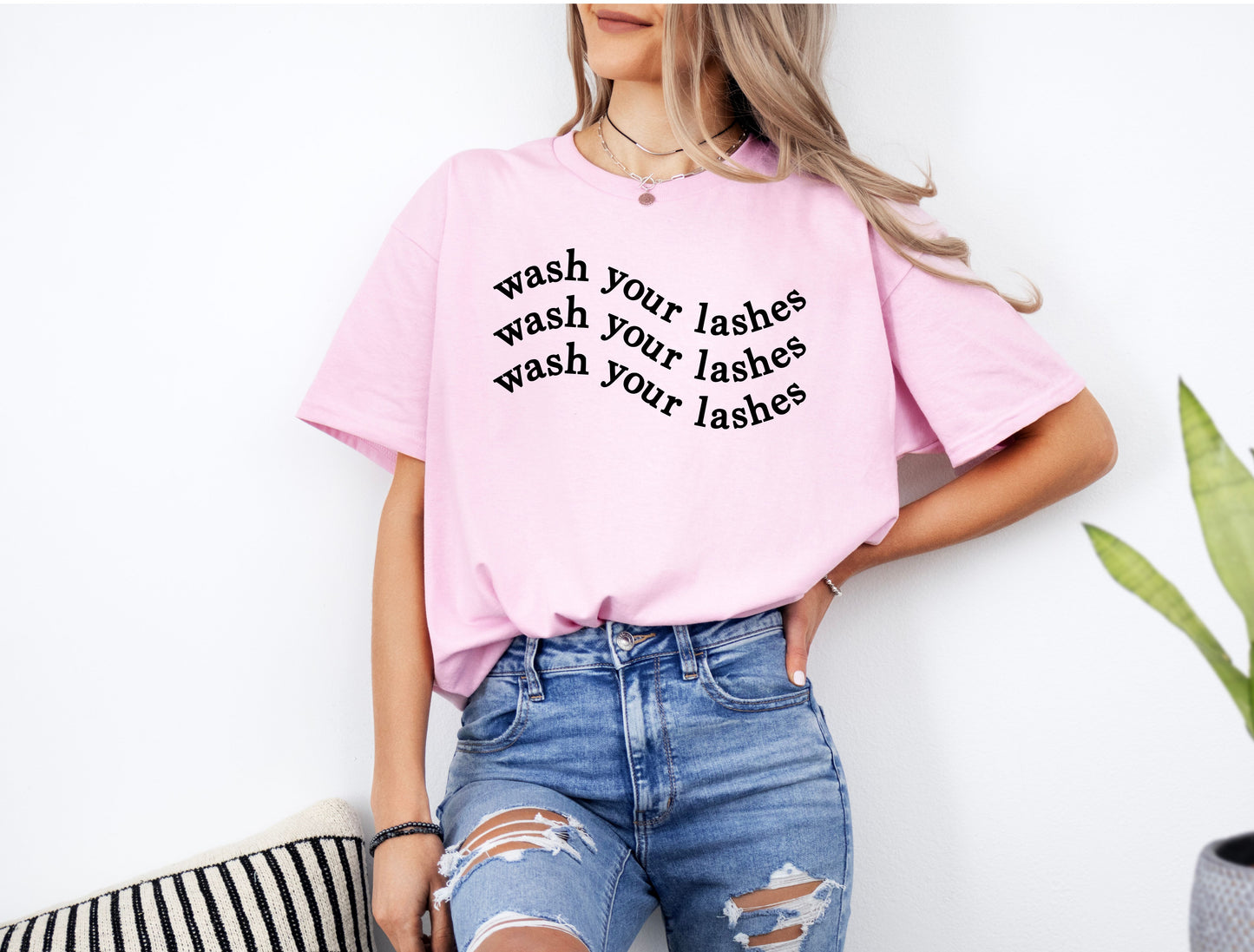 sweatshirt or t-shirt - wash your lashes