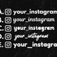 Vinyl decal  - your instagram name