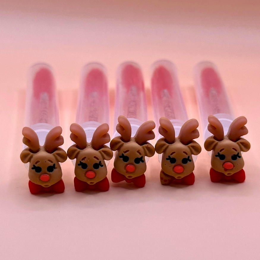 Regular Eyelash Wands with Cover - Raindeers