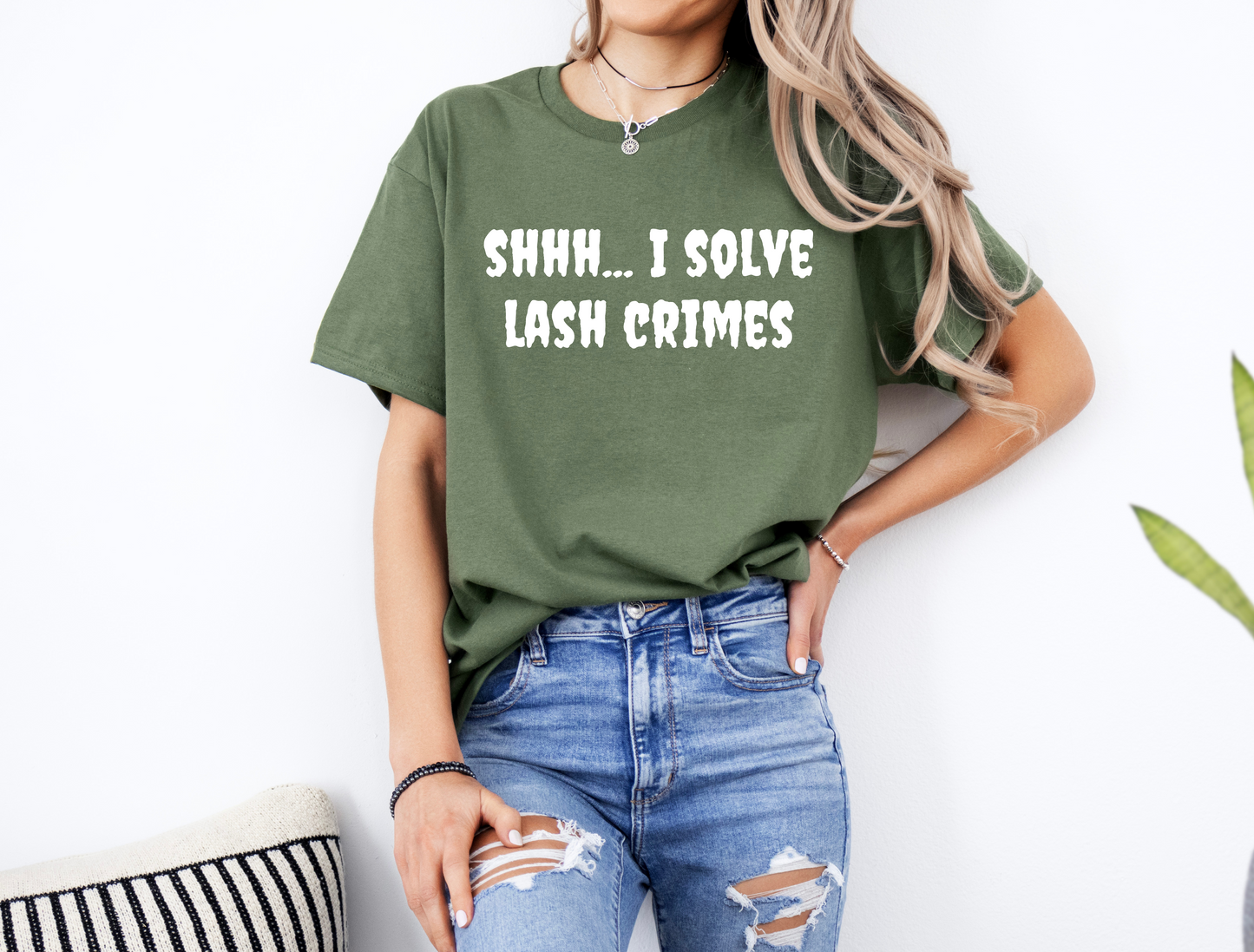 sweatshirt or t-shirt - shhh... I solve lash crimes