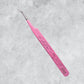 FIBER TIP TWEEZERS - PINK WITH SPARKLES