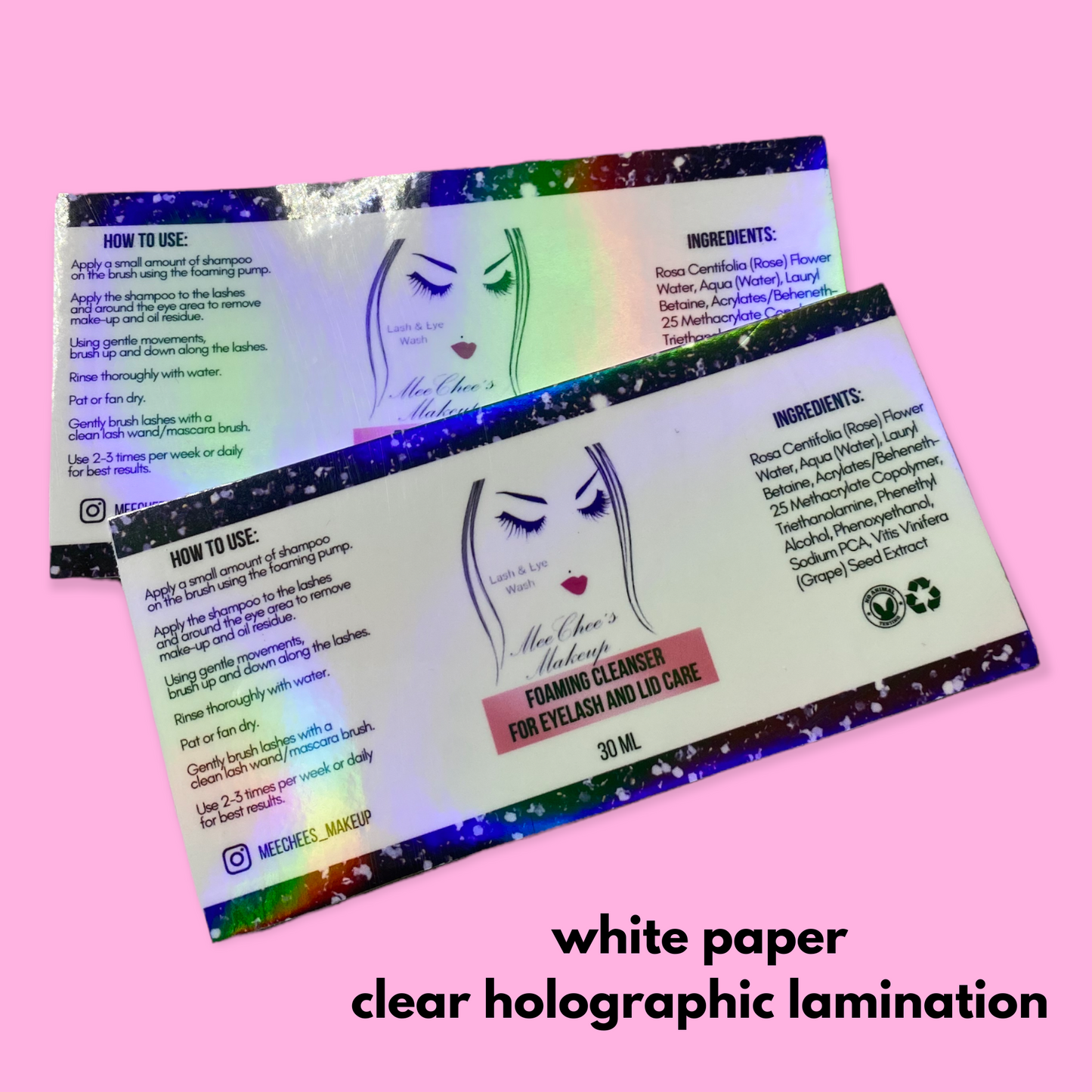 CUSTOM SHAMPOO LABELS | WATER RESISTANT | PROOF SENT BEFORE PRINTING | FREE DESIGN! price for 1 label