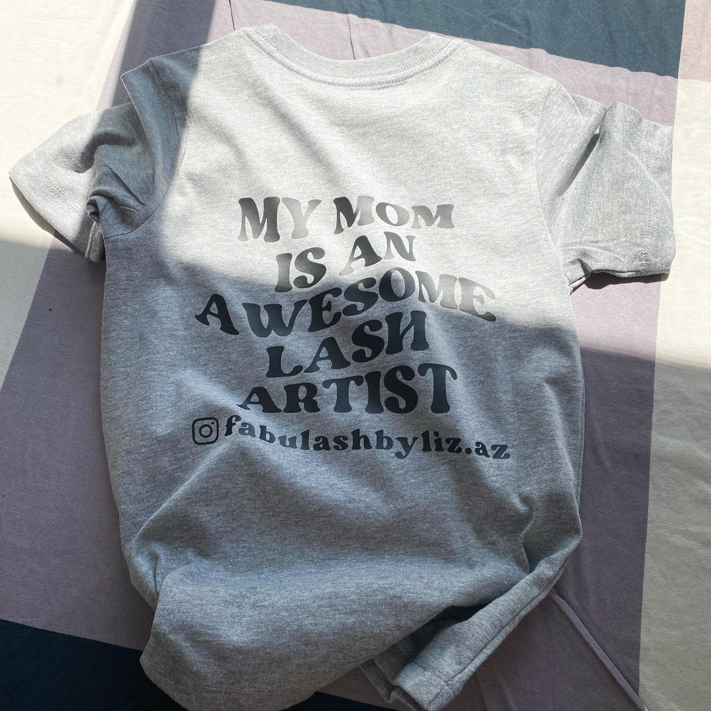 Kid's t-shirt /sweatshirt- My mom is an awesome lash artist