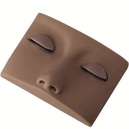 Flat Practice Mannequin Face with Removable Lids