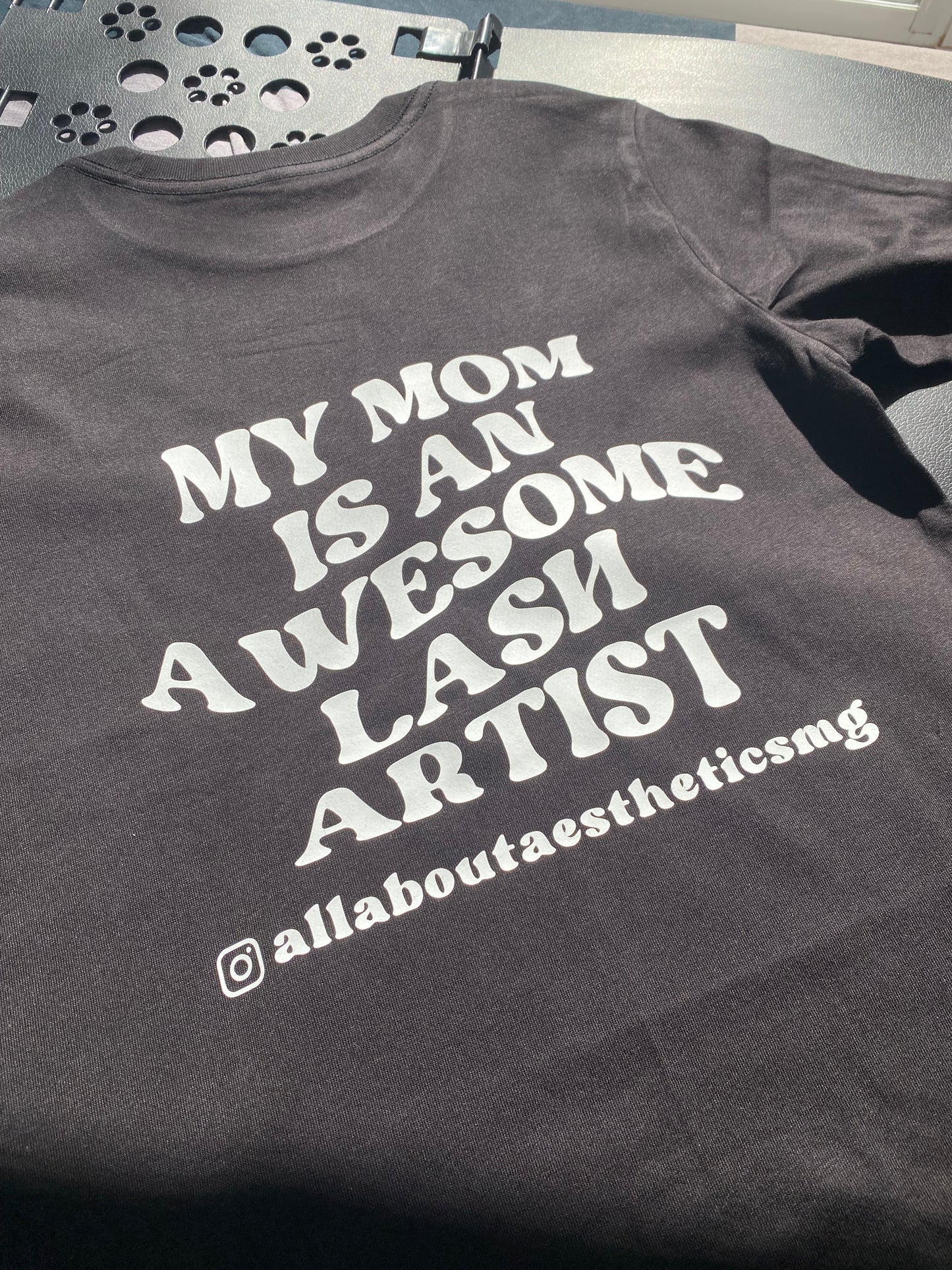 Kid's t-shirt /sweatshirt- My mom is an awesome lash artist