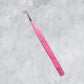 FIBER TIP TWEEZERS - PINK WITH SPARKLES