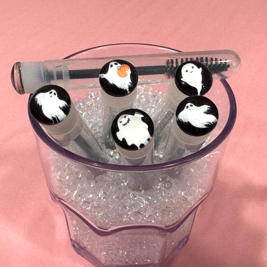 Halloween Lash Extension Spoolie Brush with Cover  - ghosts