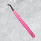 FIBER TIP TWEEZERS - PINK WITH SPARKLES