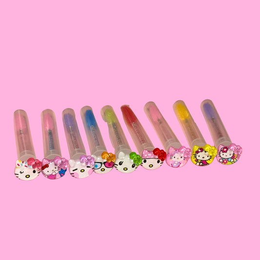 Glitter Eyelash Wands with Cover - Hello Kitty