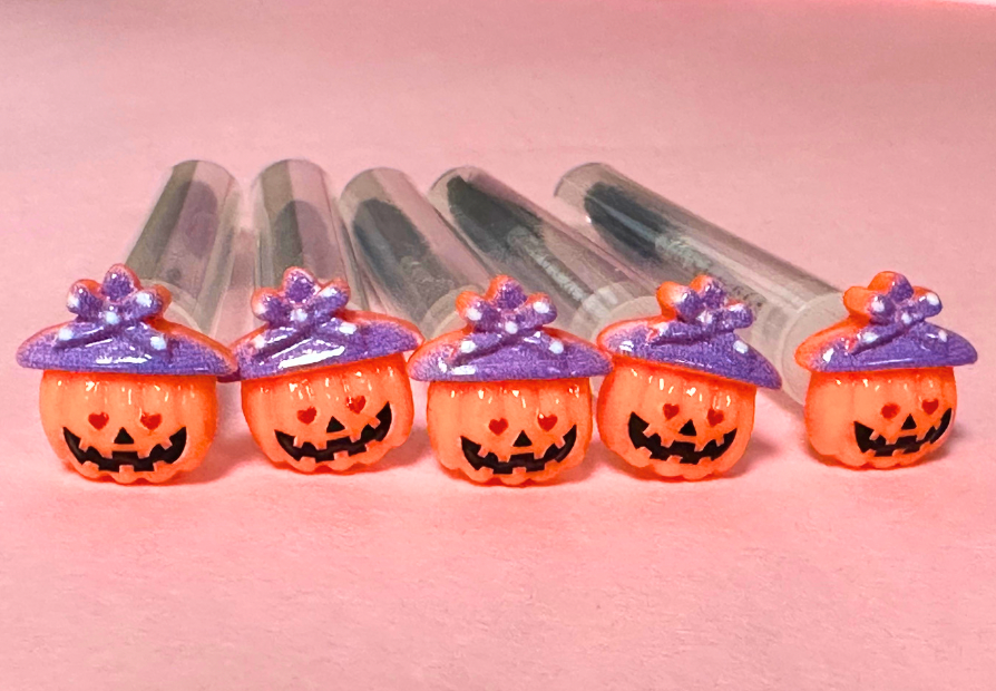 Pumpkins Halloween Eyelash Wands with Cover