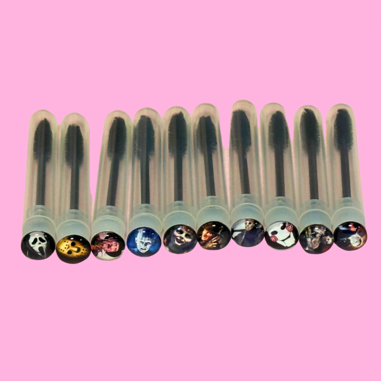 Halloween Lash Extension Spoolie Brush with Cover - Masks