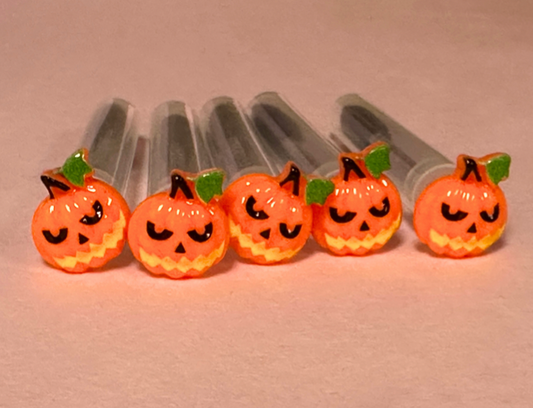 Halloween Lash Extension Spoolie Brush with Cover - Pumpkins