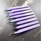 FIBER TIP TWEEZERS - PURPLE WITH SPARKLES