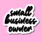 Sticker - small business owner