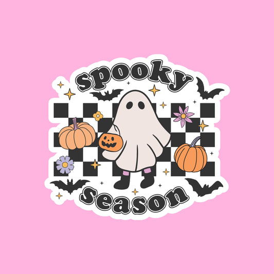 SPOOKY SEASON Glossy Vinyl Sticker Water Bottle Sticker Laptop Sticker Halloween Sticker