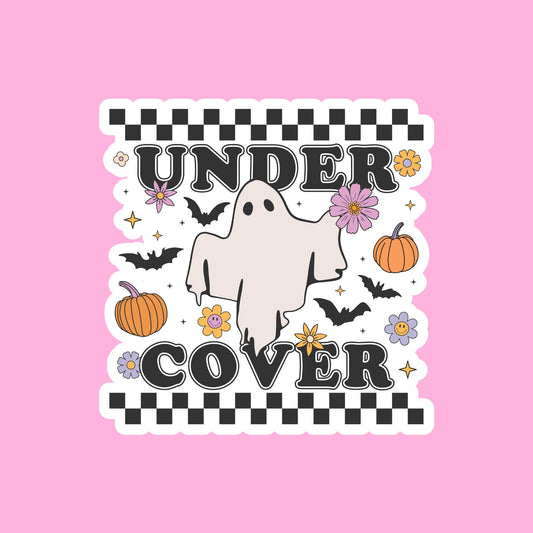 UNDER COVER Glossy Vinyl Sticker Water Bottle Sticker Laptop Sticker Halloween Sticker