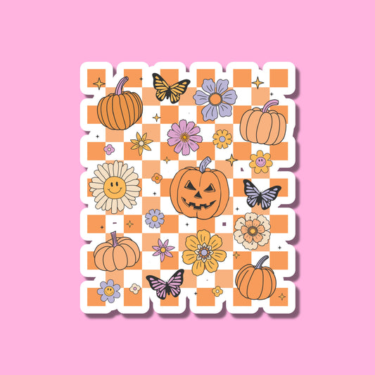 PUMPKINS Glossy Vinyl Sticker Water Bottle Sticker Laptop Sticker Halloween Sticker