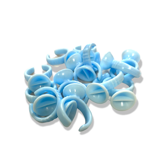 Blue Disposable Glue Rings