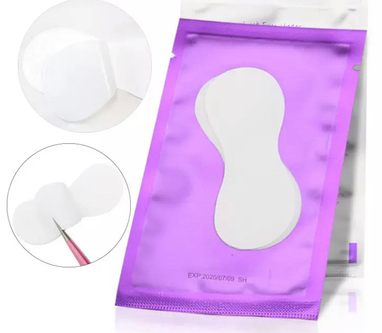 Infinity Shaped White Lint Free Lash Extension Gel Eyepads ( 10 pcs )